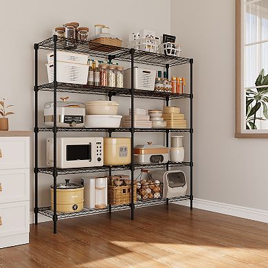 5 Tier Storage Shelves, Metal Shelving for Storage Adjustable Shelving,Garage Shelving