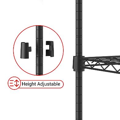 5 Tier Storage Shelves, Metal Shelving for Storage Adjustable Shelving,Garage Shelving