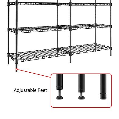 5 Tier Storage Shelves, Metal Shelving for Storage Adjustable Shelving,Garage Shelving