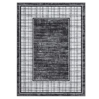 Garvee Modern Accent Printed Area Rug Machine Washable Non Slip Pet Friendly for Living Room Bedroom