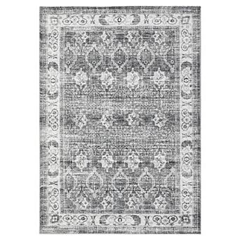 Garvee Machine Washable Vitagen Floral Area Rug Non Slip Stain Resistan Floor Home Decor