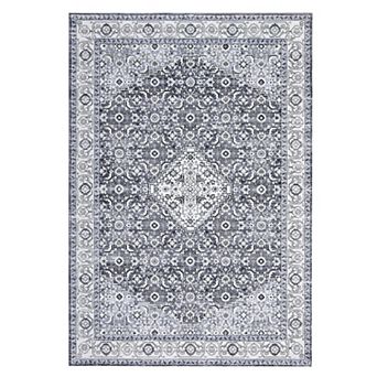 Garvee Machine Washable Vintage Distressed Area Rug Non Slip Pet Friendly Carpet for Home