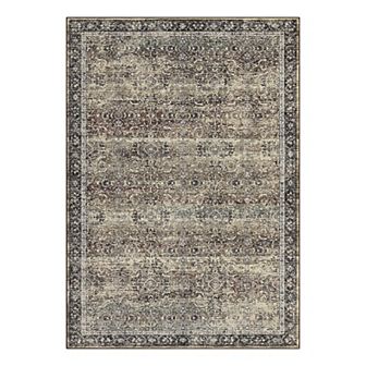 Garvee Vintage Distressed Pattern Area Rug Ultra Thin Machine Washable Non Slip for Living Room