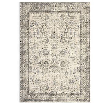 Garvee Vintage Washable Area Rug Non Slip Non Shedding Traditional Floor Cover Foldable Indoor Mat