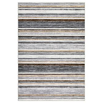 Garvee Stain Resistant Striped Area Rug Soft Non Slip Machine Washable Carpet for Bedroom