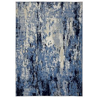 Garvee Modern Abstract Area Rug Machine Washable Non Slip Stain Resistant Floor Cover