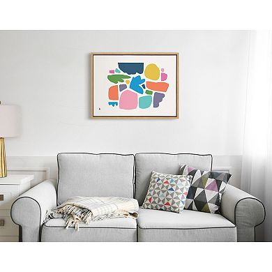 Sylvie Summer Love Songs Framed Canvas by Kelly Knaga