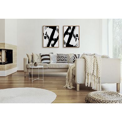 Sylvie Gesture I BW Framed Canvas by Amy Lighthall