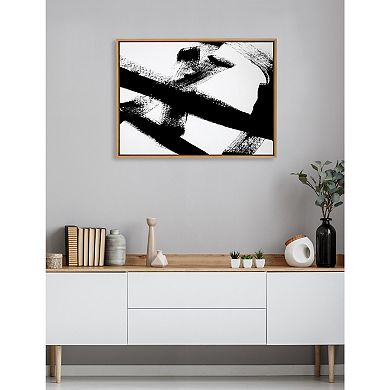 Sylvie Gesture I BW Framed Canvas by Amy Lighthall