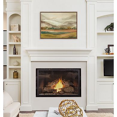 Sylvie Mountainscape Framed Canvas by Annie Quigley