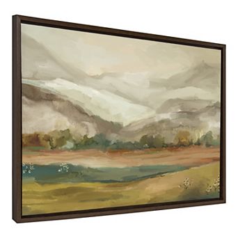 Sylvie Mountainscape Framed Canvas by Annie Quigley