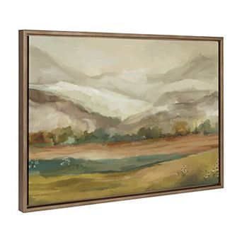 Sylvie Mountainscape Framed Canvas by Annie Quigley