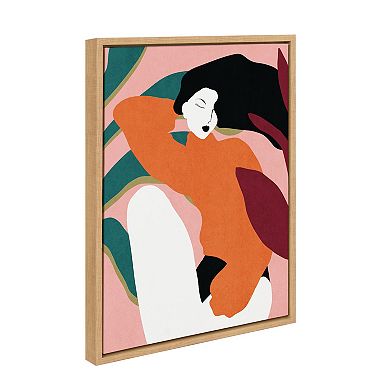 Sylvie Midori Framed Canvas by Alexander Ginzburg