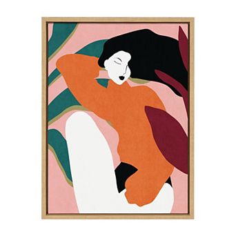 Sylvie Midori Framed Canvas by Alexander Ginzburg