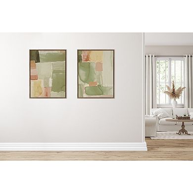 Sylvie United Colors III Framed Canvas by Amy Lighthall