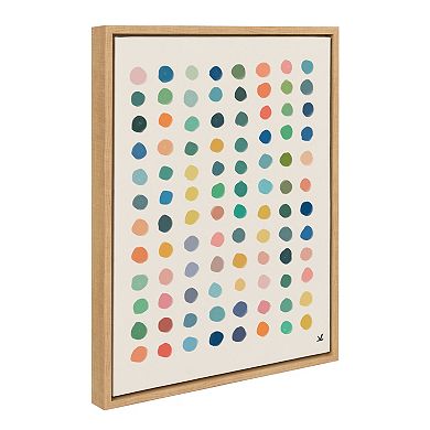 Sylvie Meditation 3 Framed Canvas by Kelly Knaga