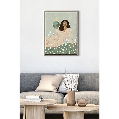 Sylvie God Is A Woman Framed Canvas by Alja Horvat