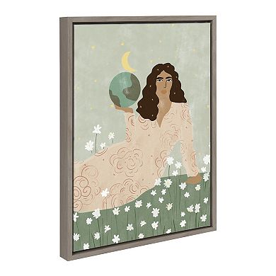 Sylvie God Is A Woman Framed Canvas by Alja Horvat