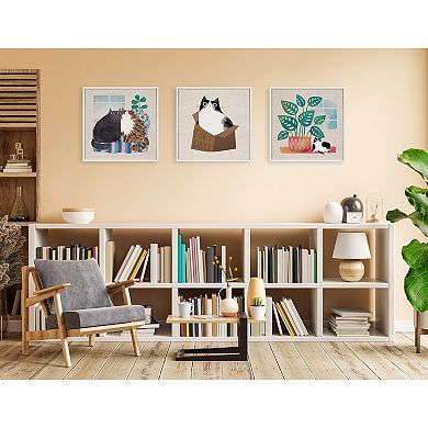 Sylvie Big Plant Framed Canvas by Planet Cat