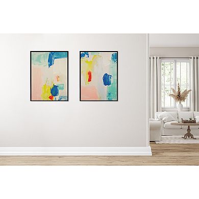 Sylvie Pop of Color I Framed Canvas by Amy Lighthall