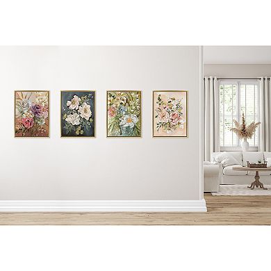 Sylvie Flower Garden Framed Canvas by Annie Quigley