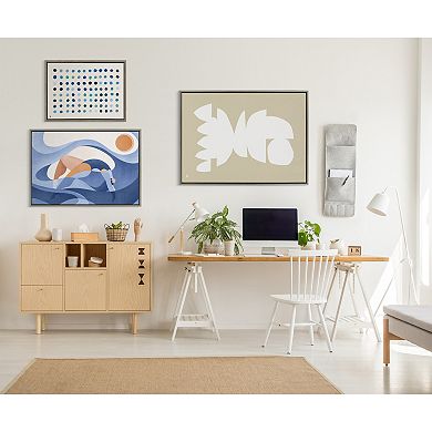 Sylvie Meditation 5 Framed Canvas by Kelly Knaga