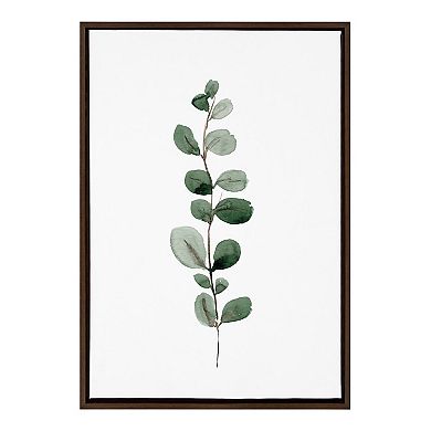 Sylvie Eucalyptus 1a Framed Canvas by Maja Mitrovic of Makes My Day Happy