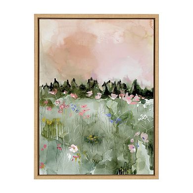 Sylvie Landscape 01 Framed Canvas by Annie Quigley