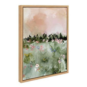 Sylvie Landscape 01 Framed Canvas by Annie Quigley