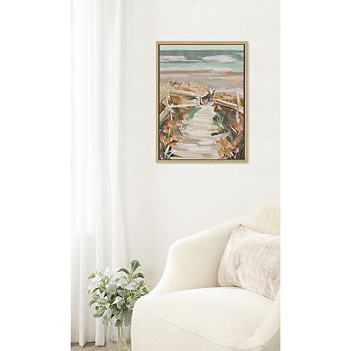 Sylvie Landscape 08 Beach Framed Canvas by Annie Quigley
