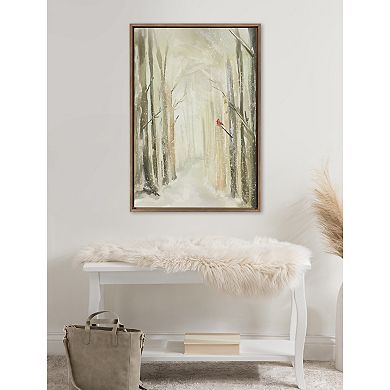 Sylvie Winter Landscape 2 Framed Canvas by Annie Quigley