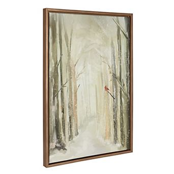 Sylvie Winter Landscape 2 Framed Canvas by Annie Quigley