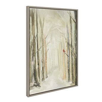 Sylvie Winter Landscape 2 Framed Canvas by Annie Quigley