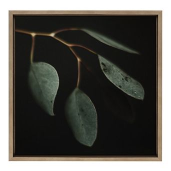 Sylvie Eucalyptus Leaves Framed Canvas by Alicia Abla