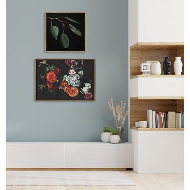 Sylvie Eucalyptus Leaves Framed Canvas by Alicia Abla