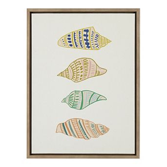 Sylvie Ocean Treasures Framed Canvas by Alicia Schultz