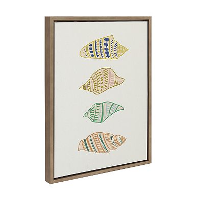 Sylvie Ocean Treasures Framed Canvas by Alicia Schultz