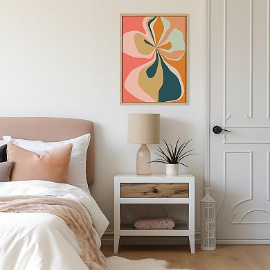 Sylvie Morning Hibiscus Framed Canvas by Alicia Bock