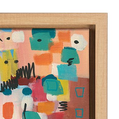 Sylvie Sunset Fiesta Framed Canvas by Leah Nadeau