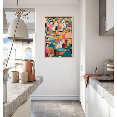 Sylvie Sunset Fiesta Framed Canvas by Leah Nadeau