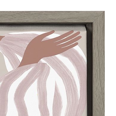 Sylvie Quarantine Series Portrait 1 Framed Canvas by Keely Reyes