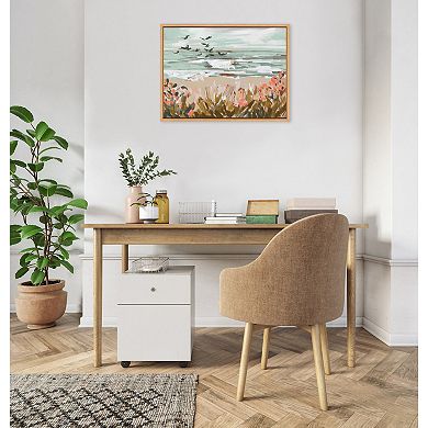 Sylvie Landscape 09 Beach Framed Canvas by Annie Quigley