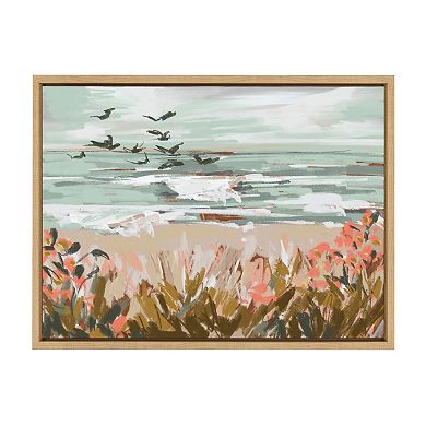 Sylvie Landscape 09 Beach Framed Canvas by Annie Quigley
