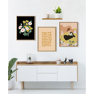 Sylvie Stay True Framed Canvas by Alja Horvat