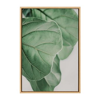 Sylvie Plant Study 6 Framed Canvas by Alicia Abla