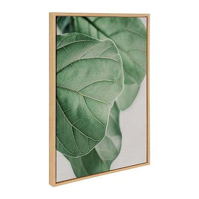 Sylvie Plant Study 6 Framed Canvas by Alicia Abla