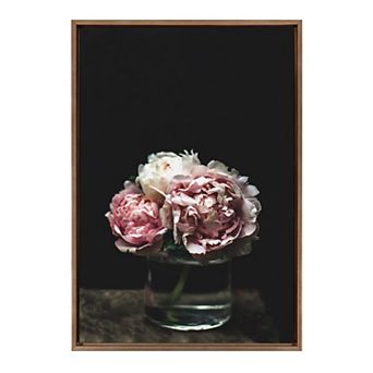 Sylvie Peony Framed Canvas by Alicia Abla