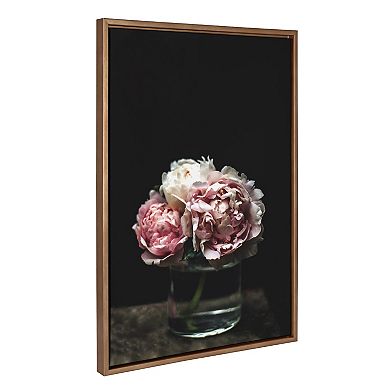 Sylvie Peony Framed Canvas by Alicia Abla