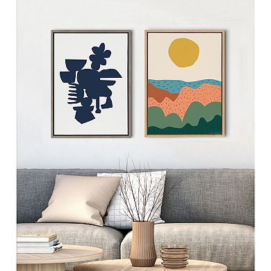 Sylvie Dancing Hills Framed Canvas by Kelly Knaga