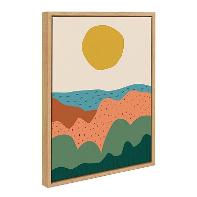 Sylvie Dancing Hills Framed Canvas by Kelly Knaga